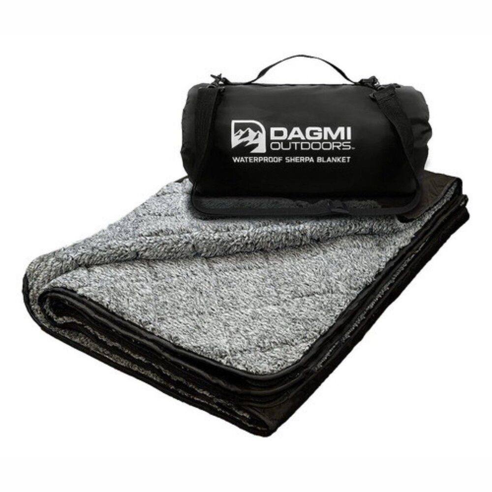 Dagmi Outdoors Sherpa Waterproof Outdoor Blanket Camping Hiking Winter